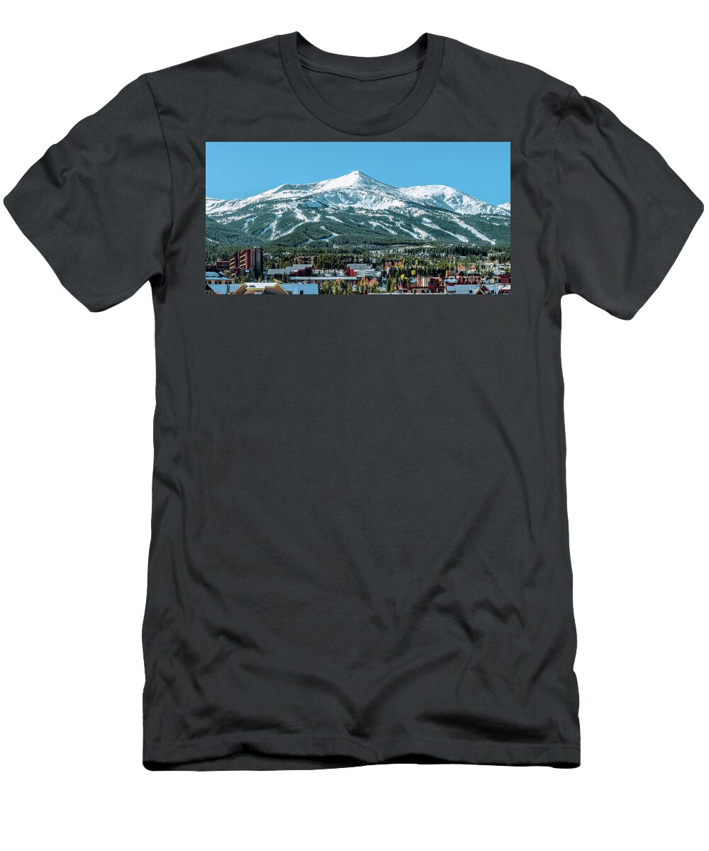 Breckenridge Colorado T-Shirt featuring the photograph Breckenridge Colorado Main Peak 2 to 1 Ratio by Aloha Art