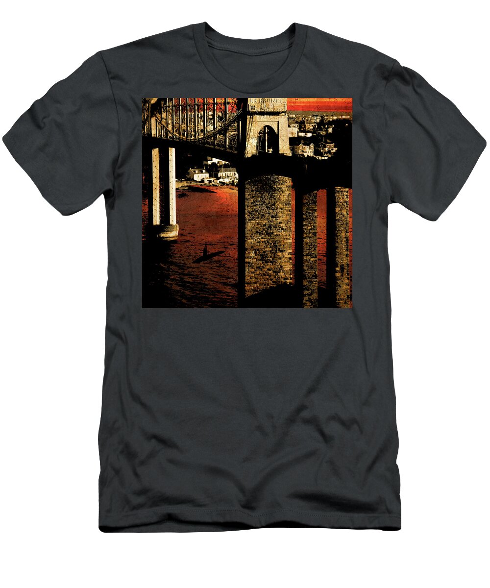 Jason Casteel T-Shirt featuring the digital art Bridge II by Jason Casteel