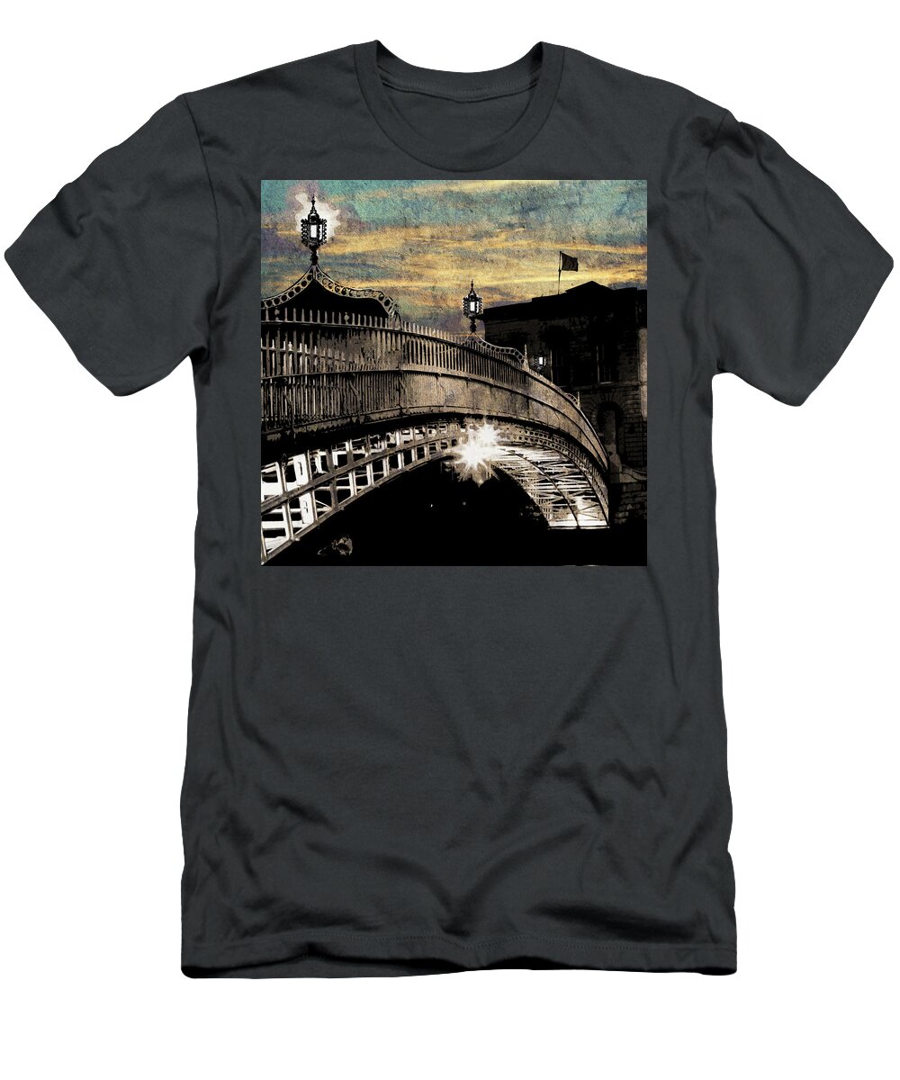 Jason Casteel T-Shirt featuring the digital art Bridge III by Jason Casteel