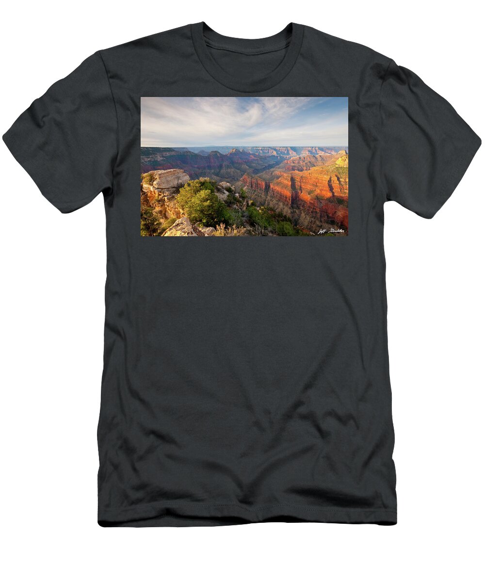 Arizona T-Shirt featuring the photograph Bright Angel Canyon at Sunrise by Jeff Goulden