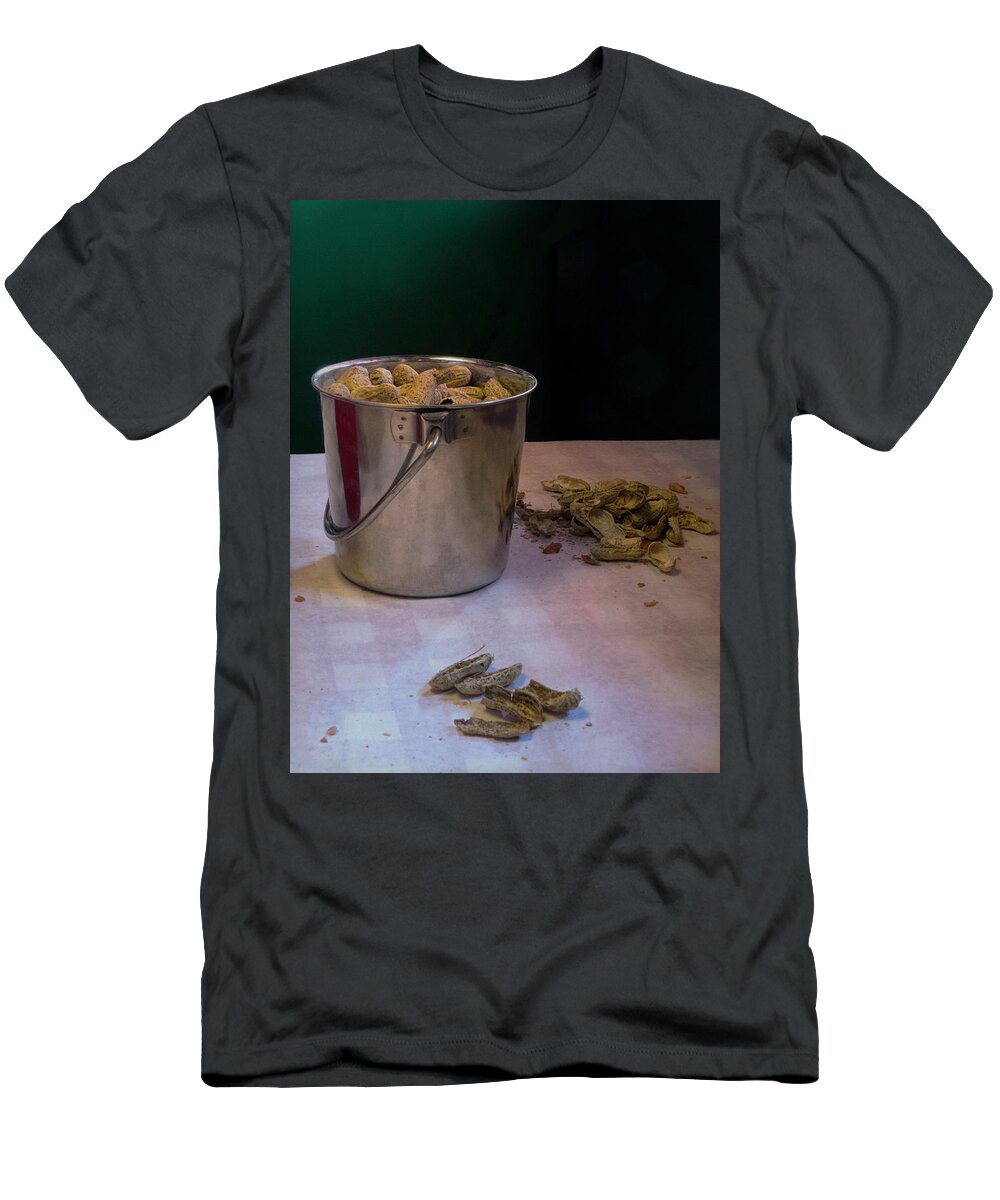 Peanuts T-Shirt featuring the photograph Bucket of Peanuts by Mitch Spence