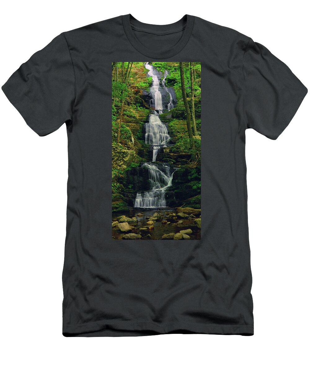 Buttermilk Falls Ratio 2 To 1 T-Shirt featuring the photograph Buttermilk Falls Ratio 2 to 1 by Raymond Salani III