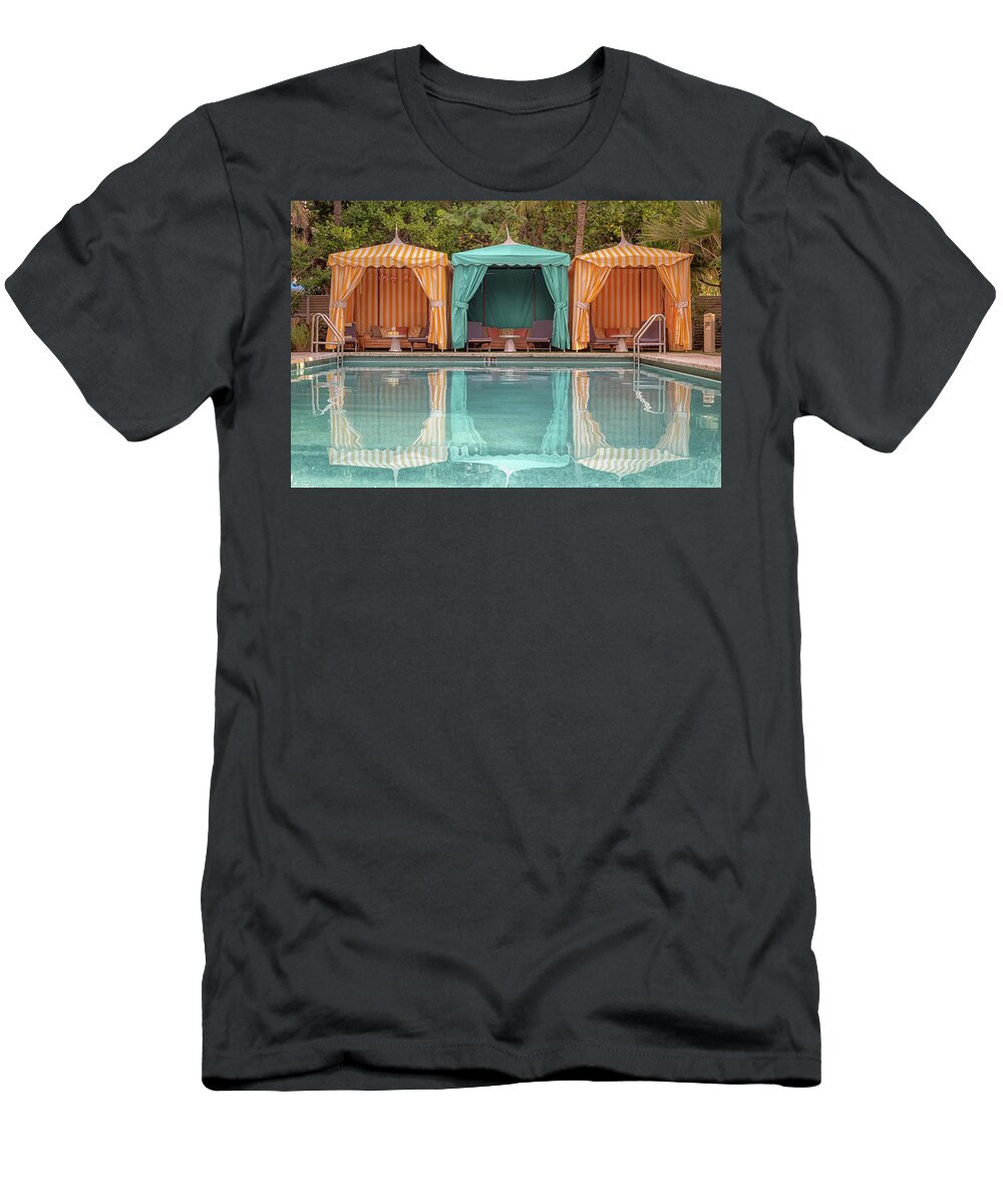 Cabana T-Shirt featuring the photograph Cabanas by Alison Frank