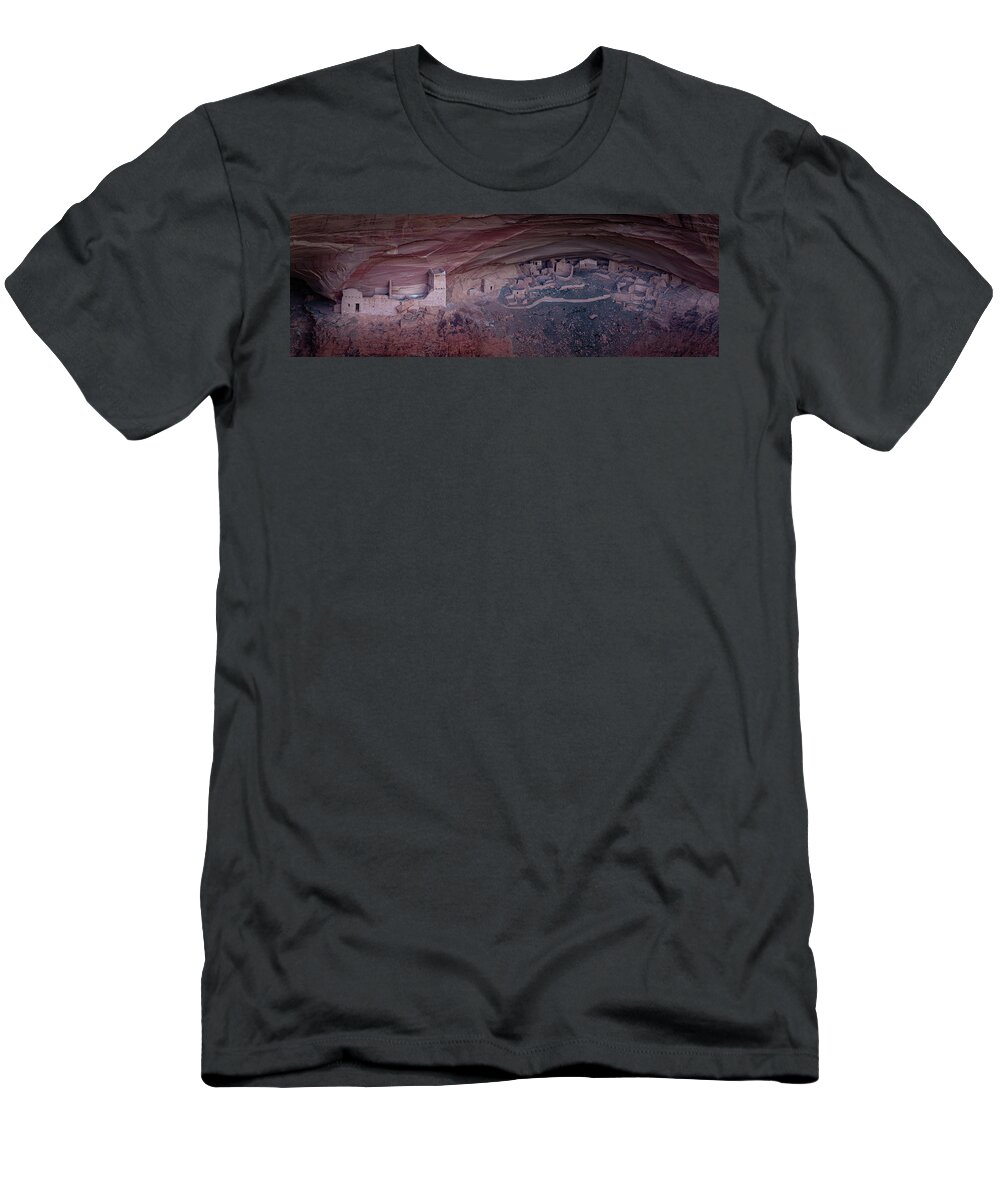 2018 T-Shirt featuring the photograph Canyon de Chelly Ruins Pano 1810P by Kenneth Johnson