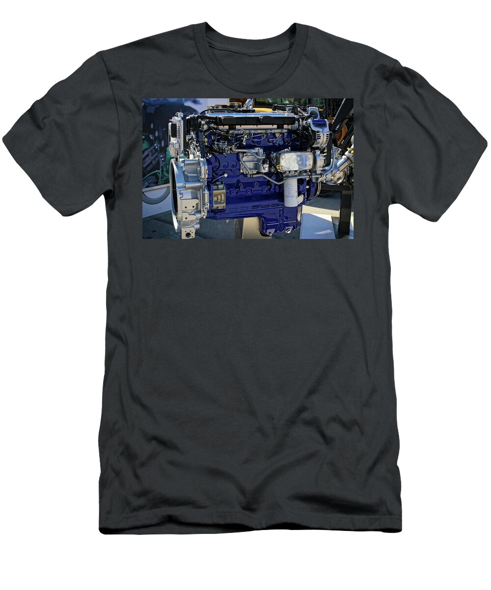 Engine T-Shirt featuring the photograph Car engine by Martin Smith