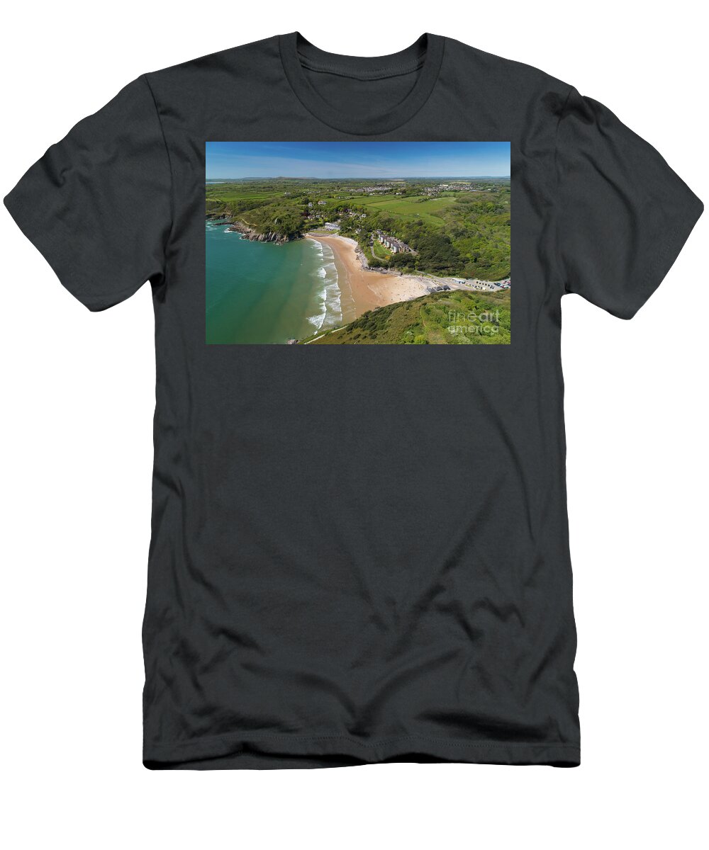Caswell Bay T-Shirt featuring the photograph Caswell Bay, Gower, Wales by Keith Morris