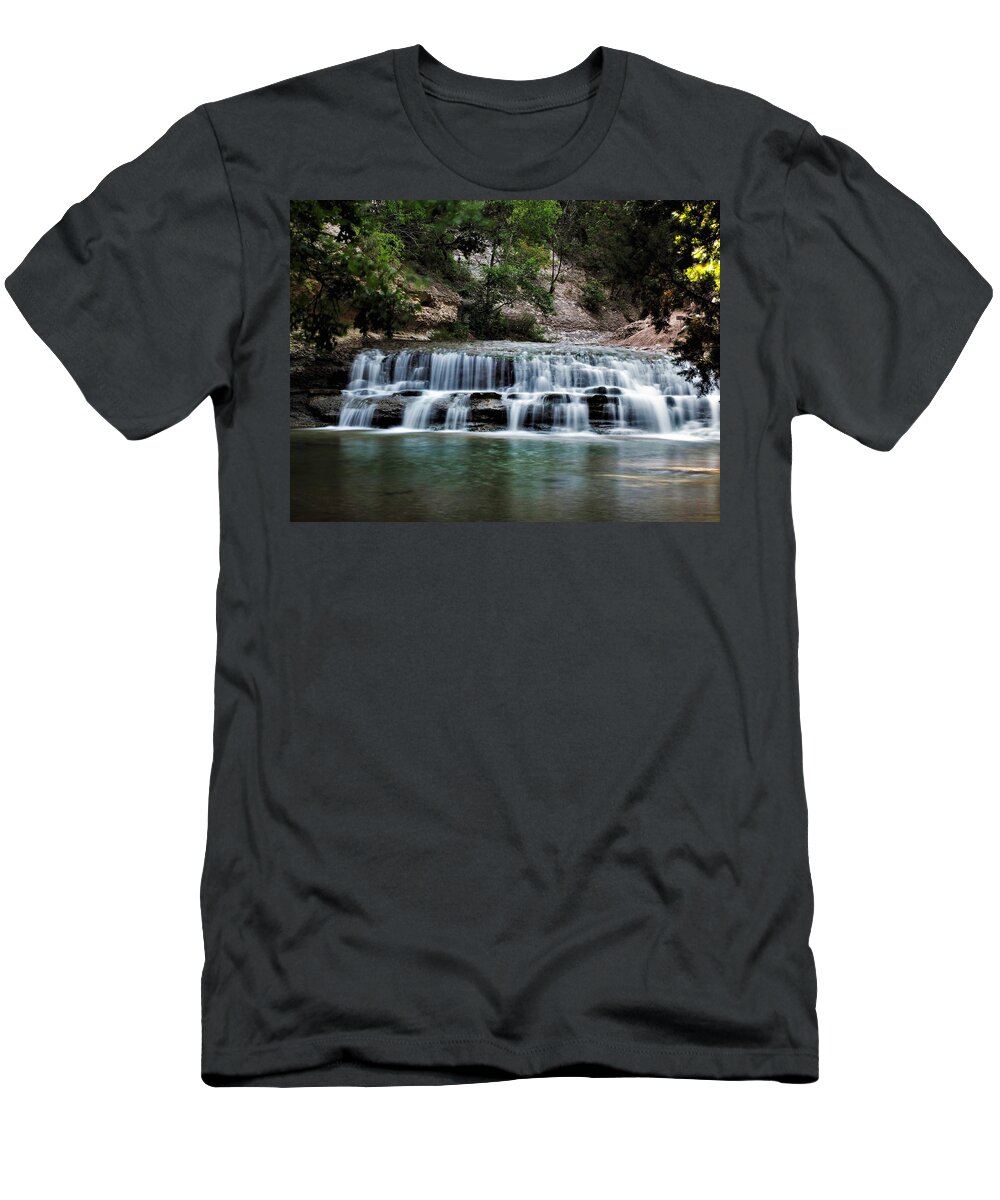 Chalk Ridge Falls T-Shirt featuring the photograph Chalk Ridge Falls Park by Jerry Connally