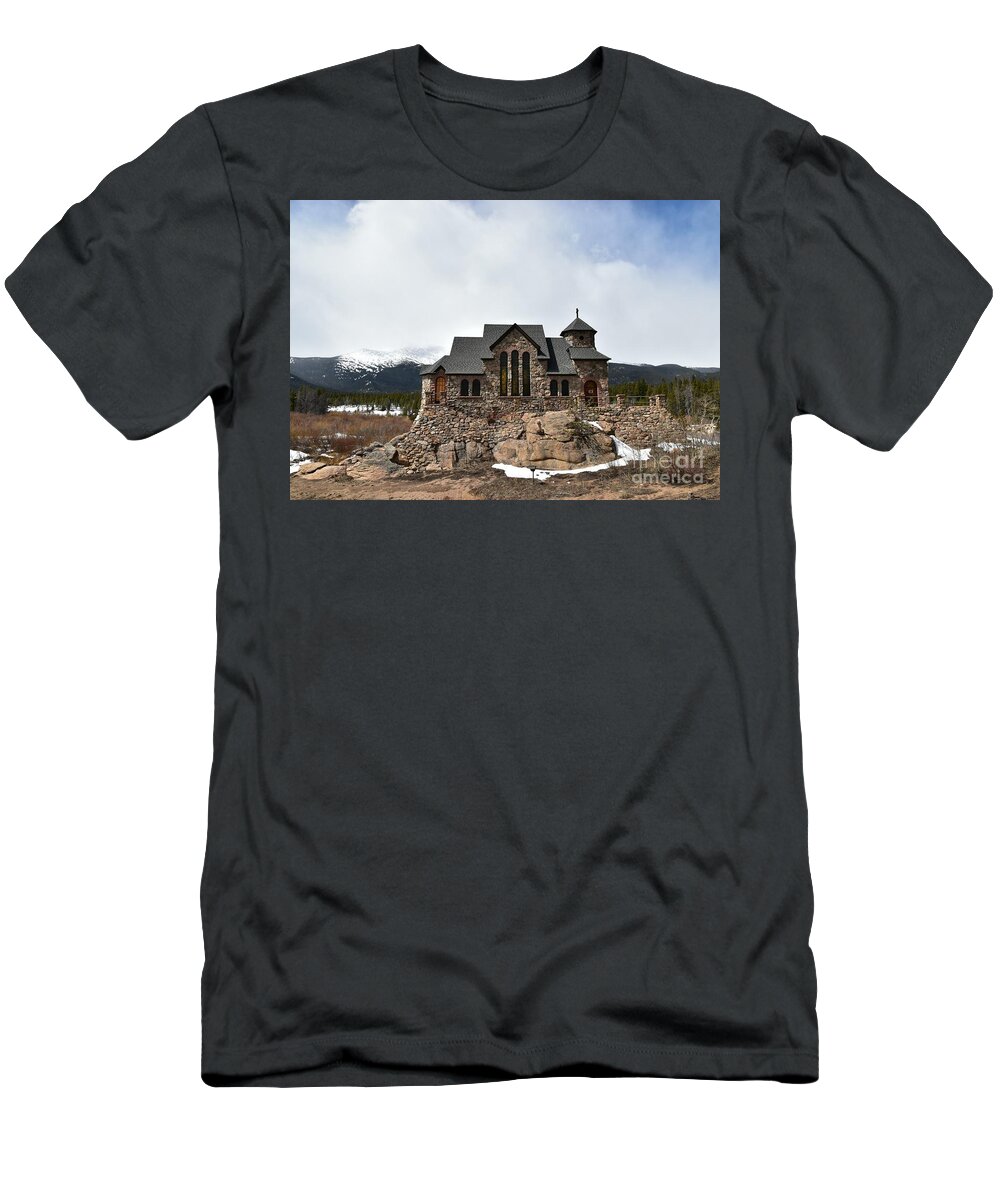Chapel On The Rocks T-Shirt featuring the photograph Chapel on the Rocks, Again by Dorrene BrownButterfield