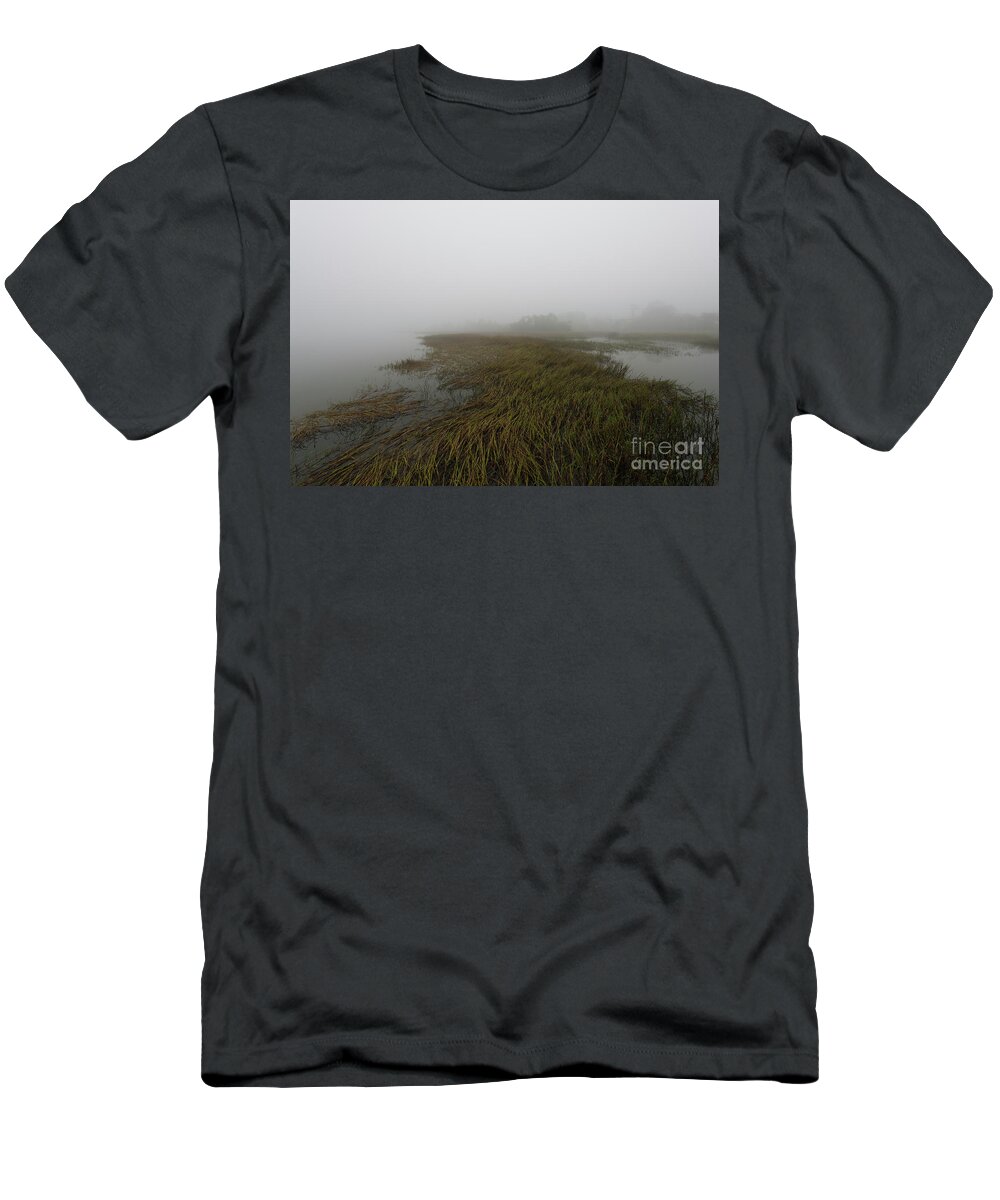 Fog T-Shirt featuring the photograph Charleston Fog - Wando River by Dale Powell