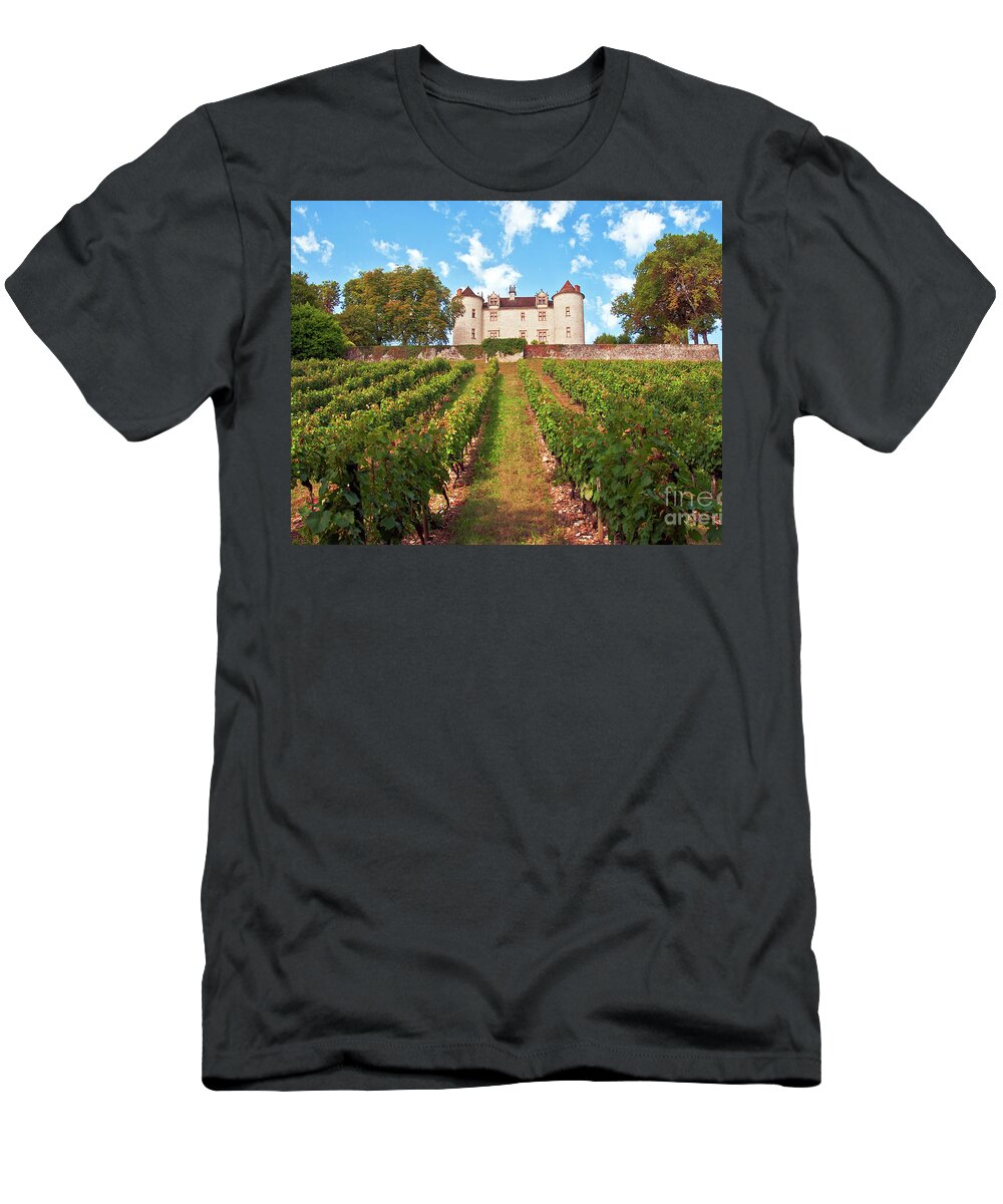 Castle T-Shirt featuring the photograph Chateau Lagrezette - France by Silva Wischeropp