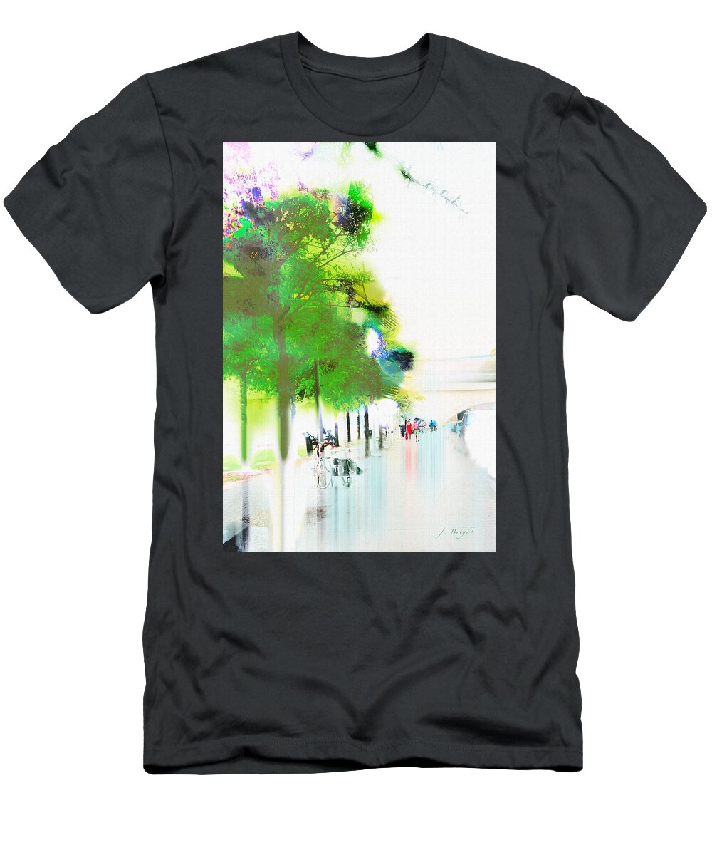 Chattanooga T-Shirt featuring the photograph Chattanooga Sidewalk by Frank Bright