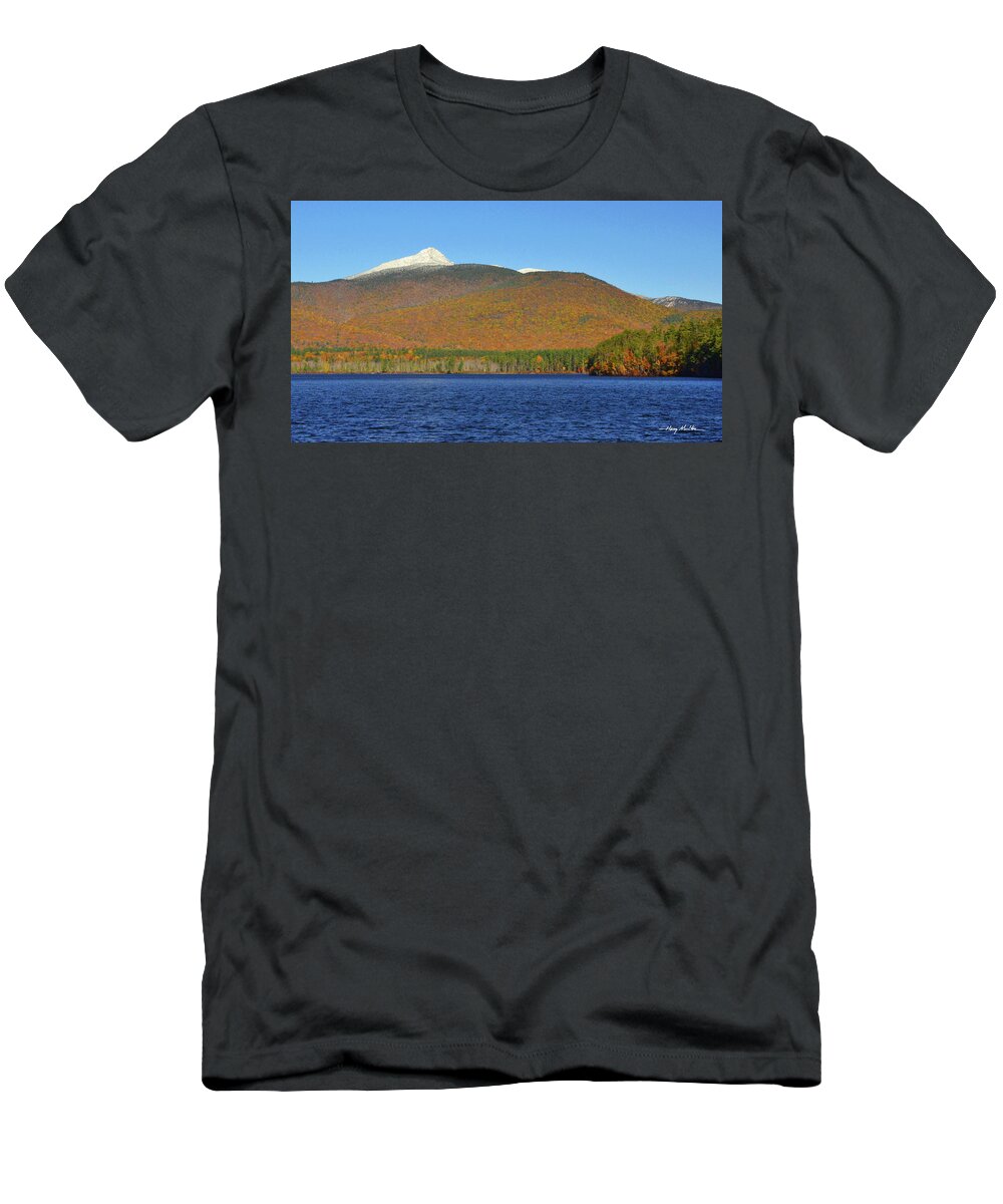Landscape T-Shirt featuring the pyrography Chocorua October by Harry Moulton