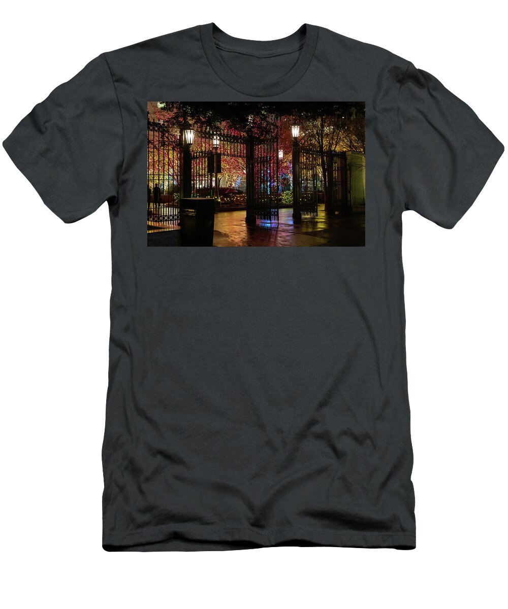 Mormon T-Shirt featuring the photograph Christmas Lights by Catherine Avilez