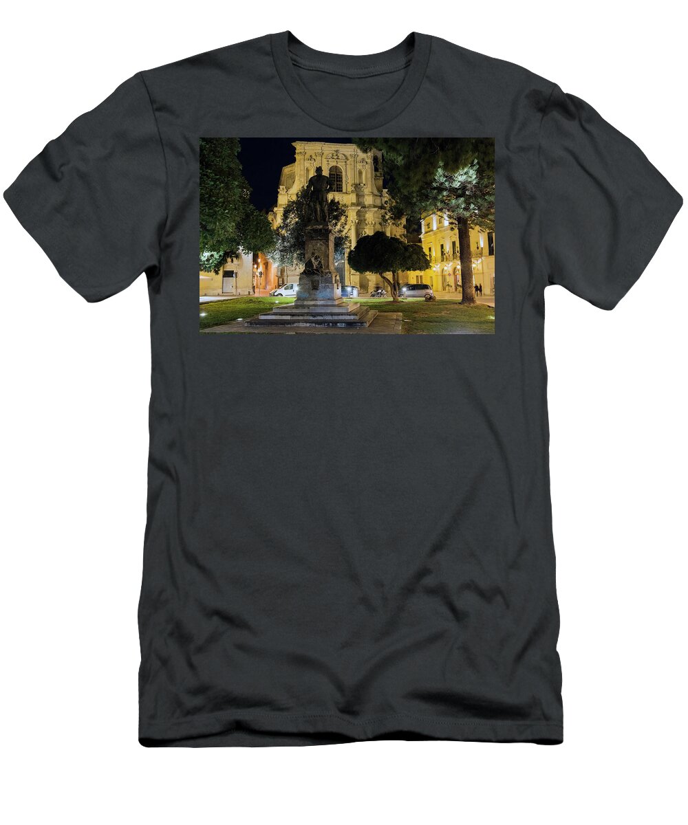 Lecce T-Shirt featuring the photograph Church of Santa Chiara in Lecce by Claudio Maioli