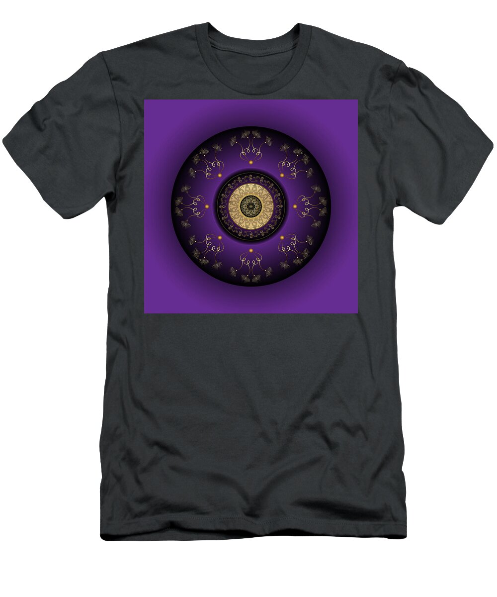 Mandala T-Shirt featuring the digital art Circumplexical No 3817 by Alan Bennington