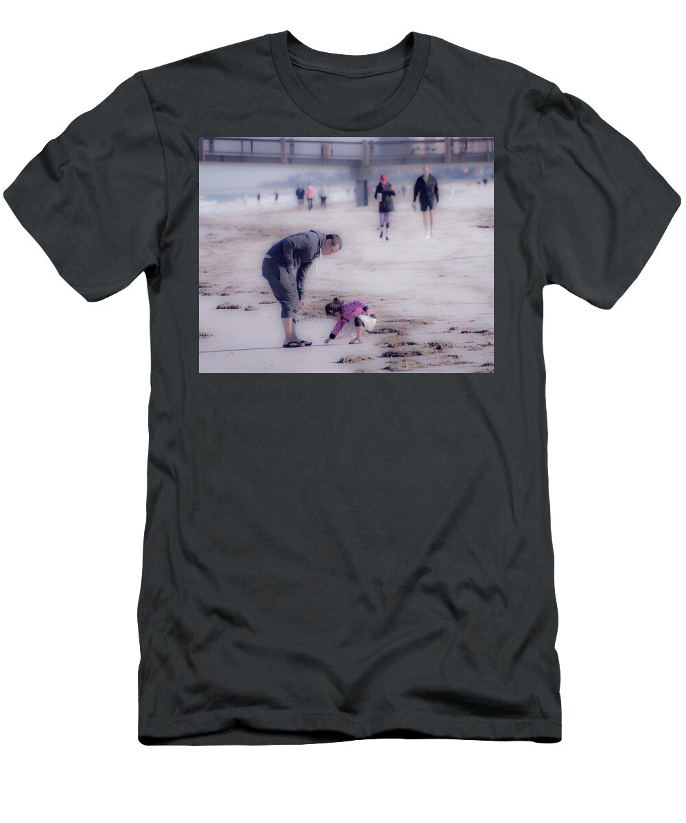 Florida T-Shirt featuring the photograph Clearwater Beachcombing by Jeff Phillippi