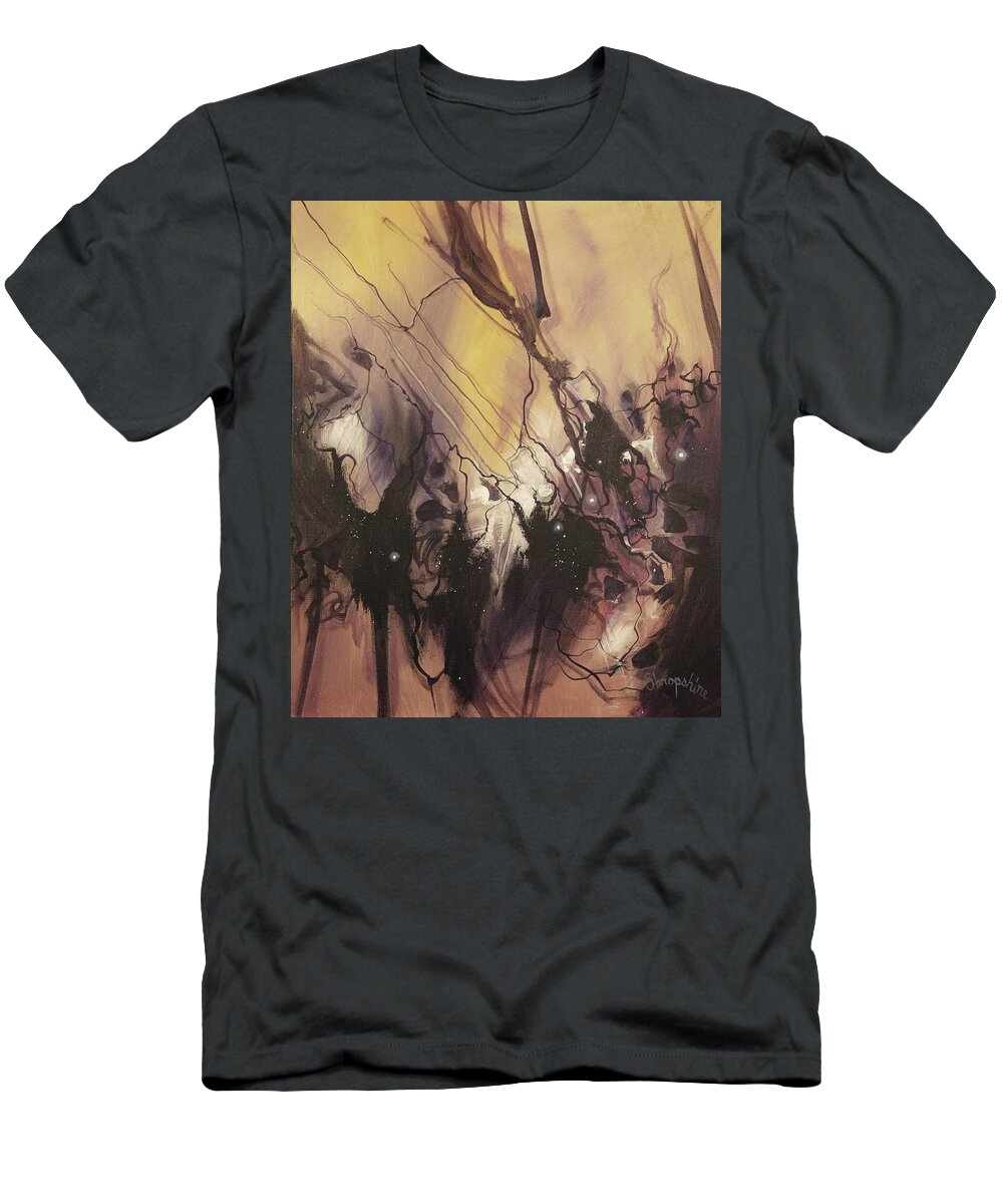 Abstract; Abstract Expressionist; Contemporary Art; Tom Shropshire Painting; Modern Art T-Shirt featuring the painting Coalescent Theory by Tom Shropshire