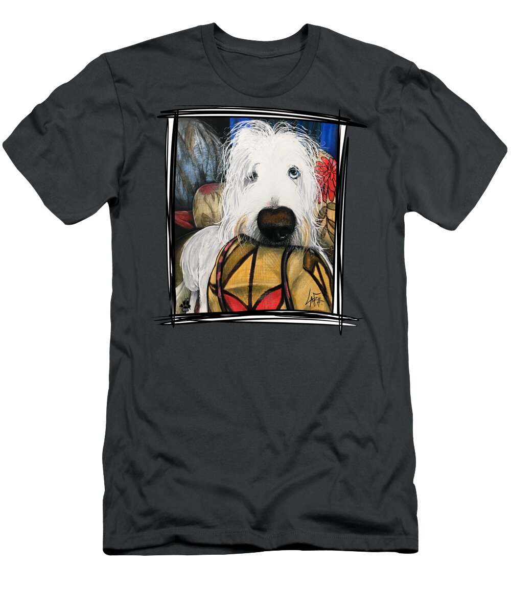 Colella T-Shirt featuring the drawing Colella 5109 by Canine Caricatures By John LaFree