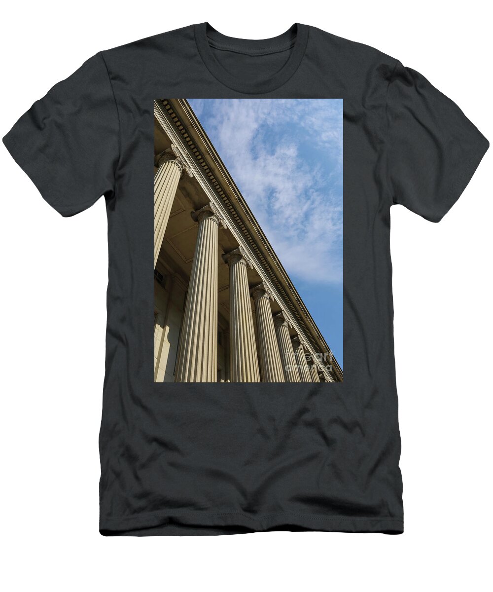 2019 T-Shirt featuring the photograph Columns Treasury Department Washington DC by Edward Fielding