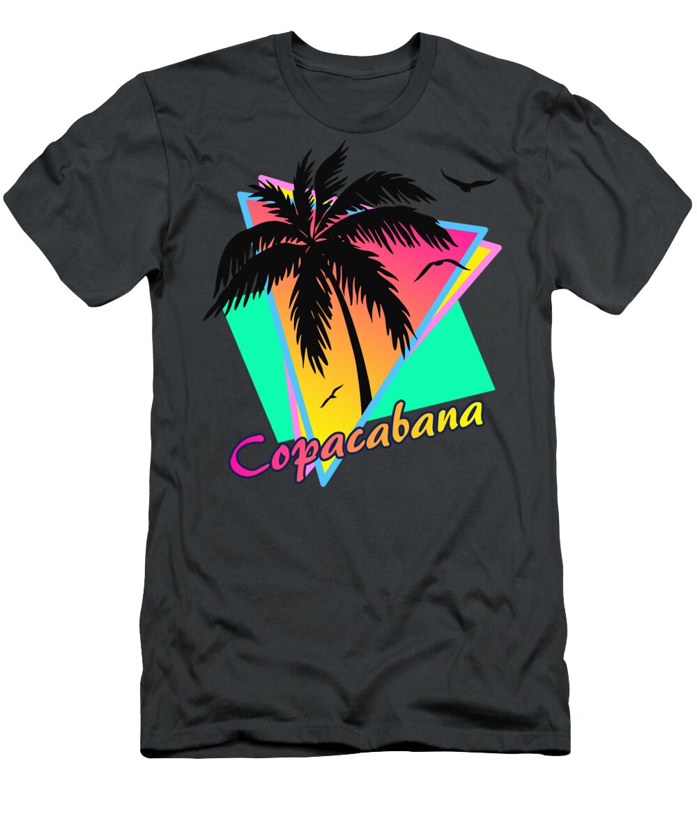 Copacabana T-Shirt featuring the digital art Copacabana by Filip Schpindel