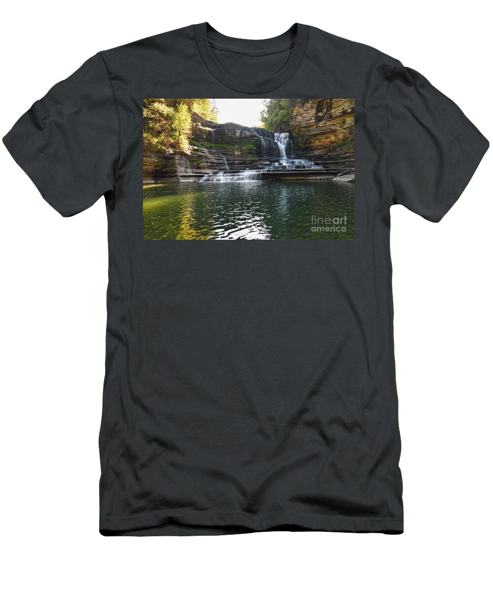 Cummins Falls State Park T-Shirt featuring the photograph Cummins Falls 12 by Phil Perkins