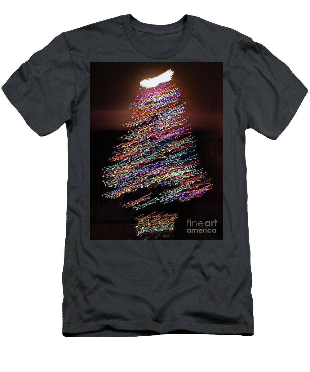 Abstract T-Shirt featuring the photograph Dancin' Yule by Rick Locke - Out of the Corner of My Eye