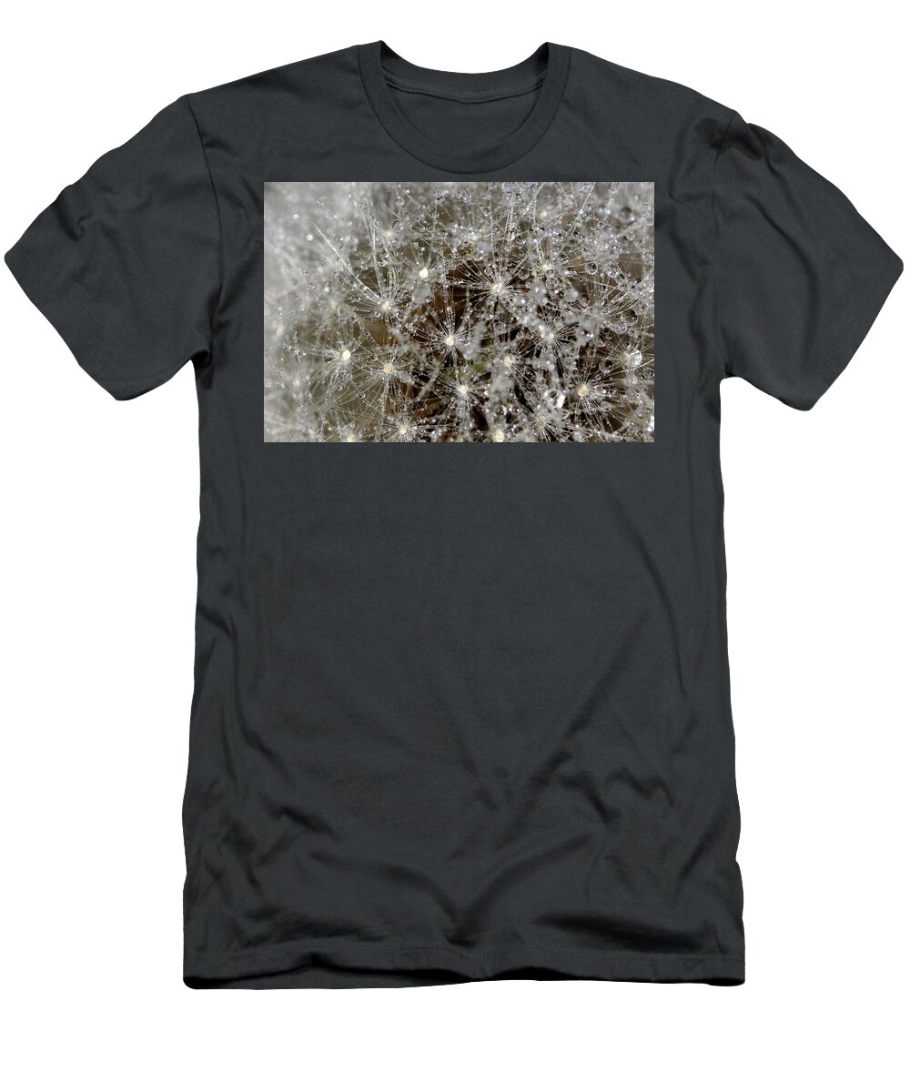 Dandelion Head T-Shirt featuring the photograph Dandelion macro by Martin Smith