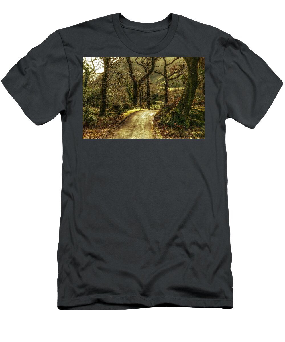 Forest T-Shirt featuring the photograph Dark Forest by Arthur Oleary