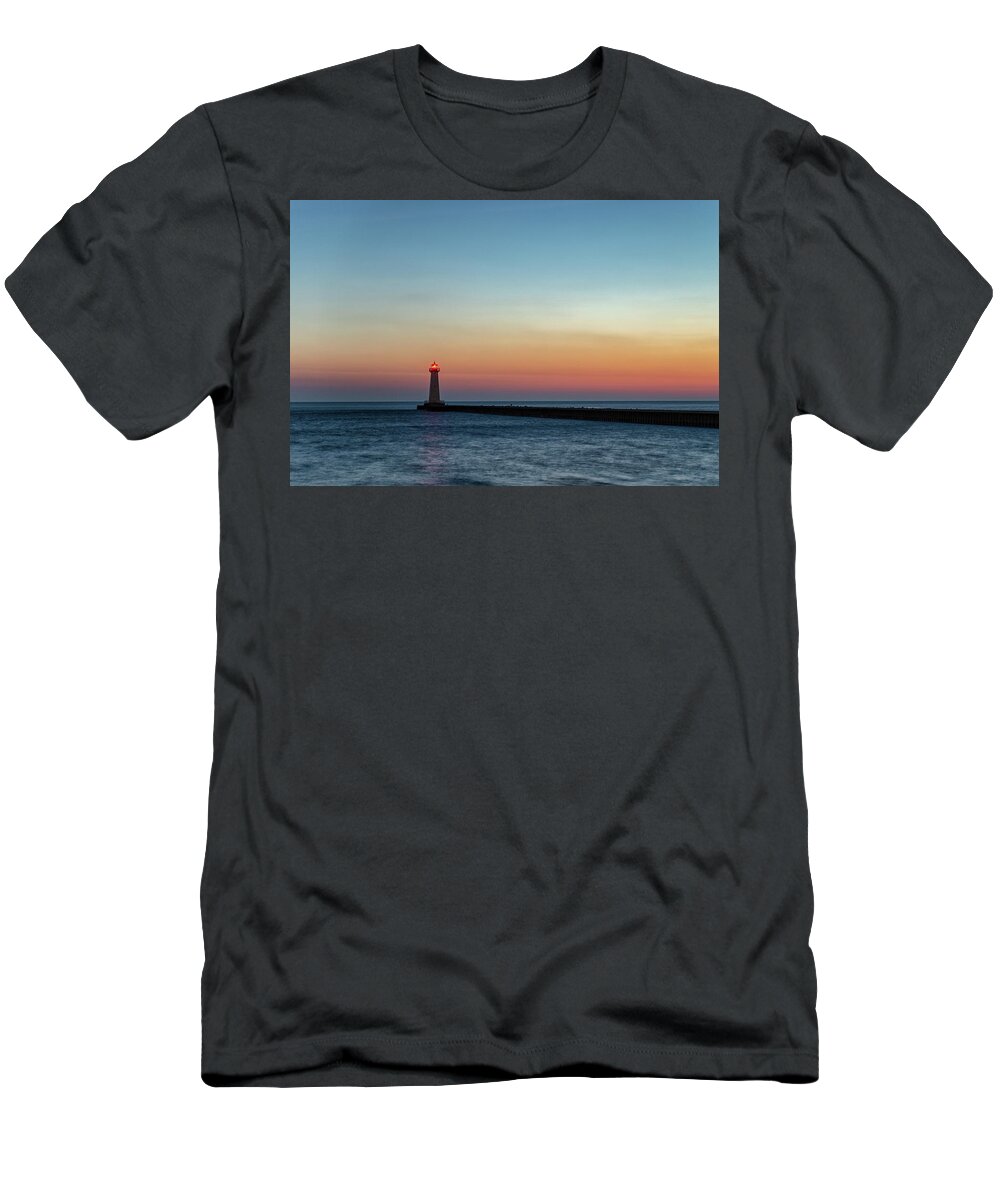 Lake Ontario T-Shirt featuring the photograph Dawn at Sodus Point by Rod Best
