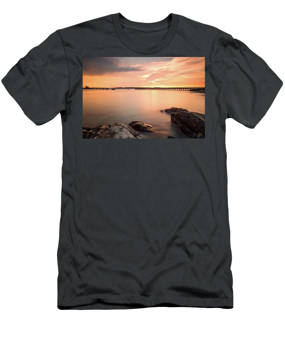 Amazing New England Artworks T-Shirt featuring the photograph Days End Daydream by Jeff Sinon