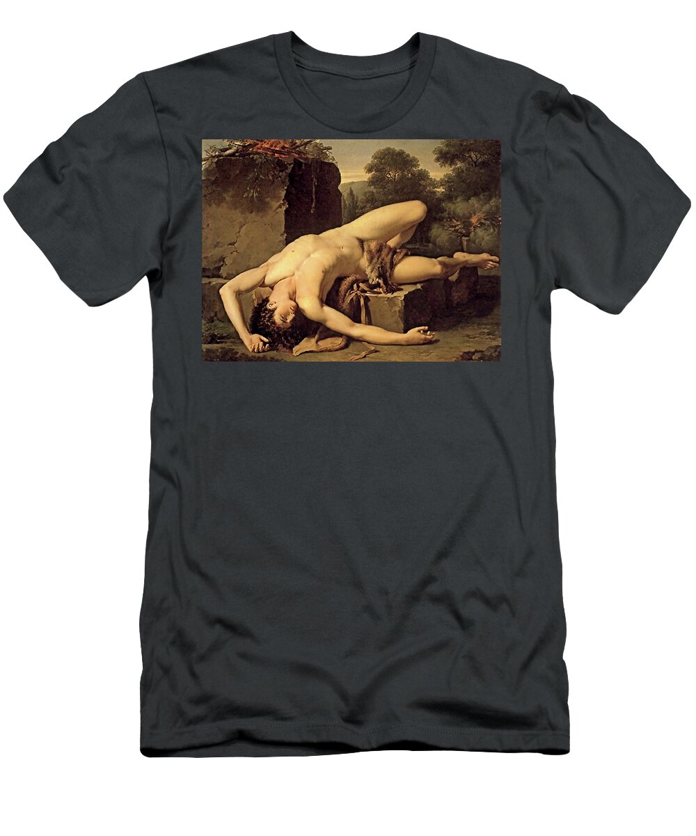 Montpellier T-Shirt featuring the painting Death of Abel by Francois Xavier Fabre