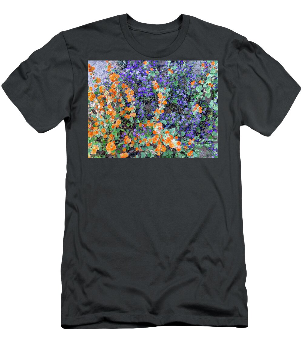 Arizona T-Shirt featuring the photograph Desert Wildflowers 2 by Judy Kennedy