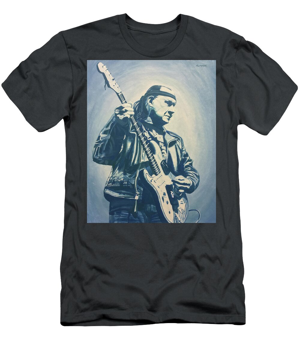 Dick Dale T-Shirt featuring the painting Dick Dale by Michael Morgan