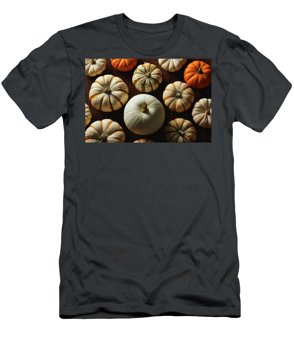 Food T-Shirt featuring the photograph Dramatic Pumpkins #6 by Cuisine at Home