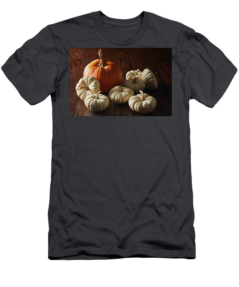 Food T-Shirt featuring the photograph Dramatic Pumpkins by Cuisine at Home