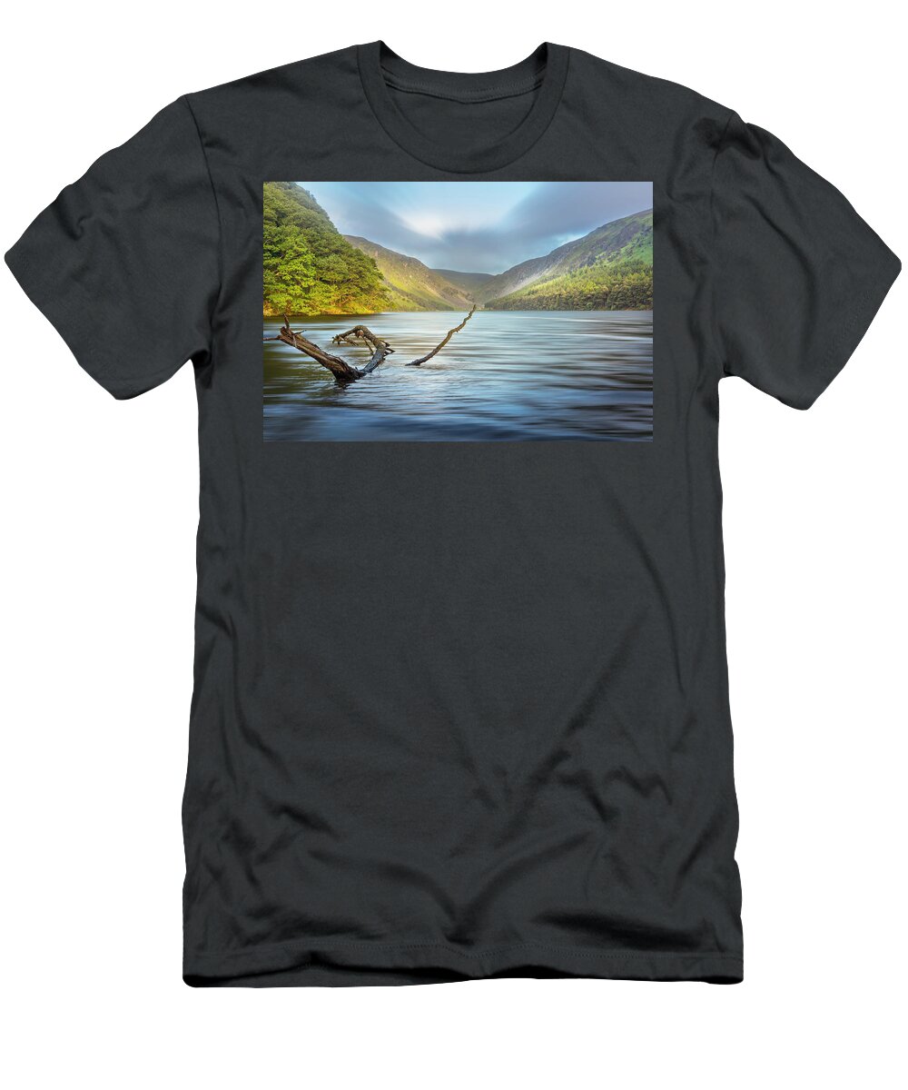 Clouds T-Shirt featuring the photograph Dreams at the Lake by Debra and Dave Vanderlaan