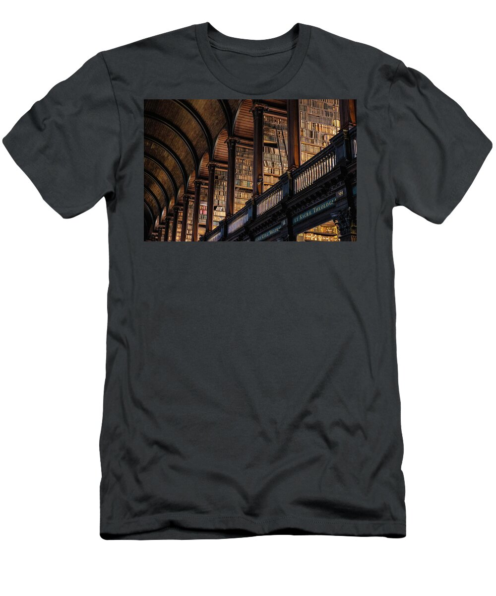 Trinity College Library T-Shirt featuring the photograph Dublin Trinity College by John McGraw