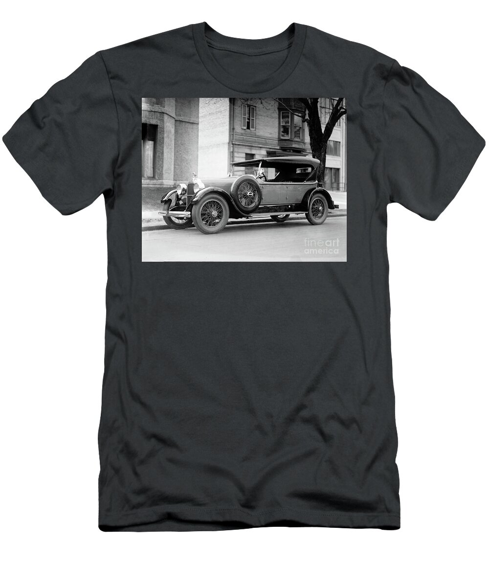 Auto T-Shirt featuring the photograph Duesenberg Antique Car 1923 by Carlos Diaz