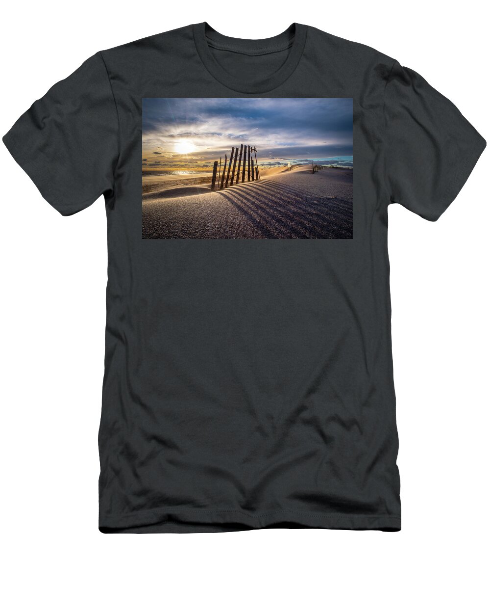Beach T-Shirt featuring the photograph Dune Shadows by John Randazzo