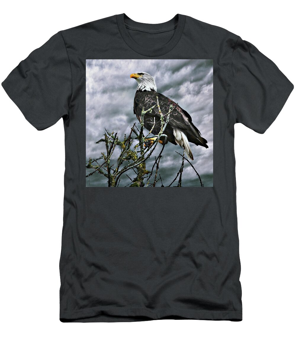 Eagle Eye T-Shirt featuring the digital art Eagle Eye by John Christopher