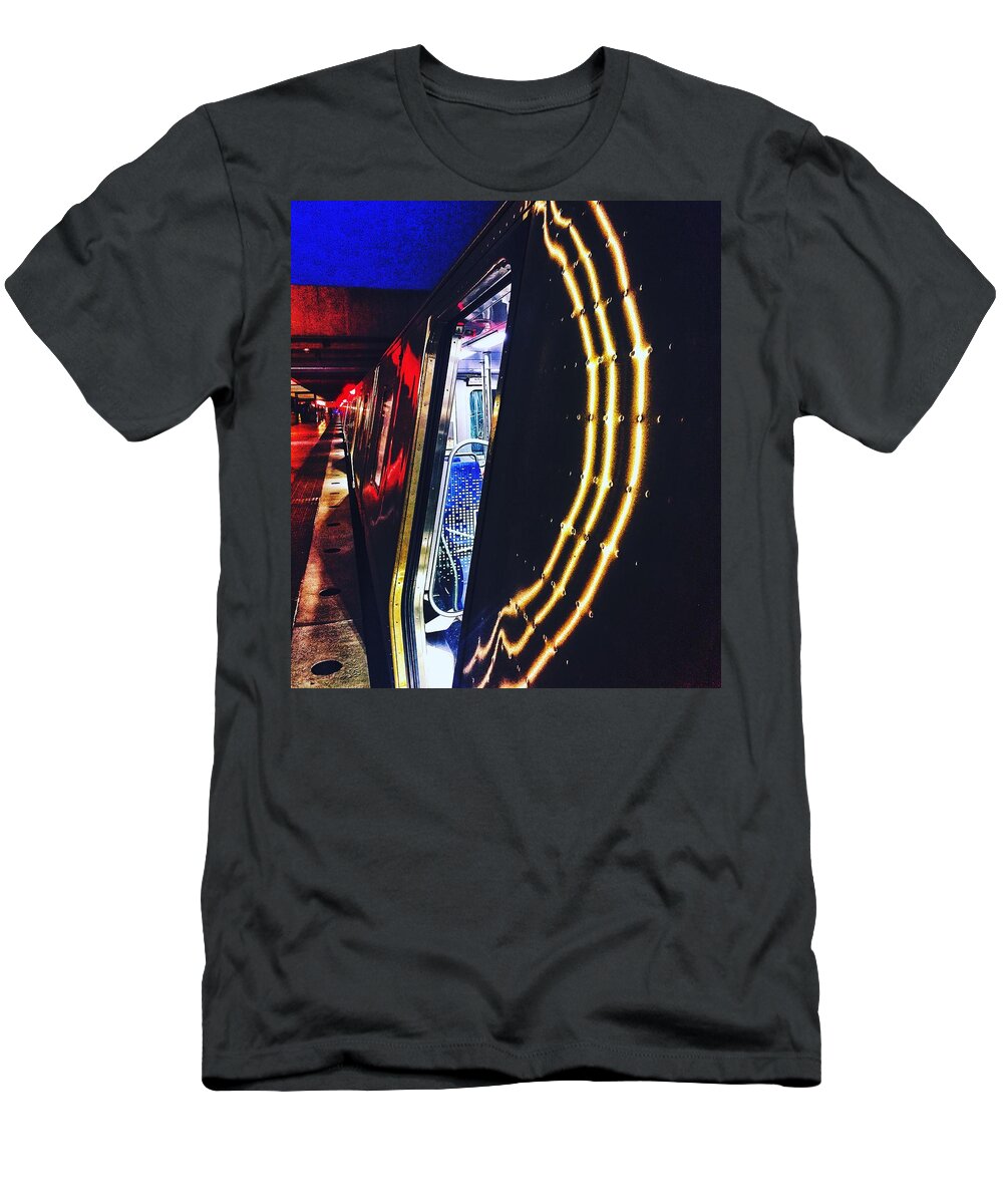  T-Shirt featuring the digital art Electrifying by Olivier Calas