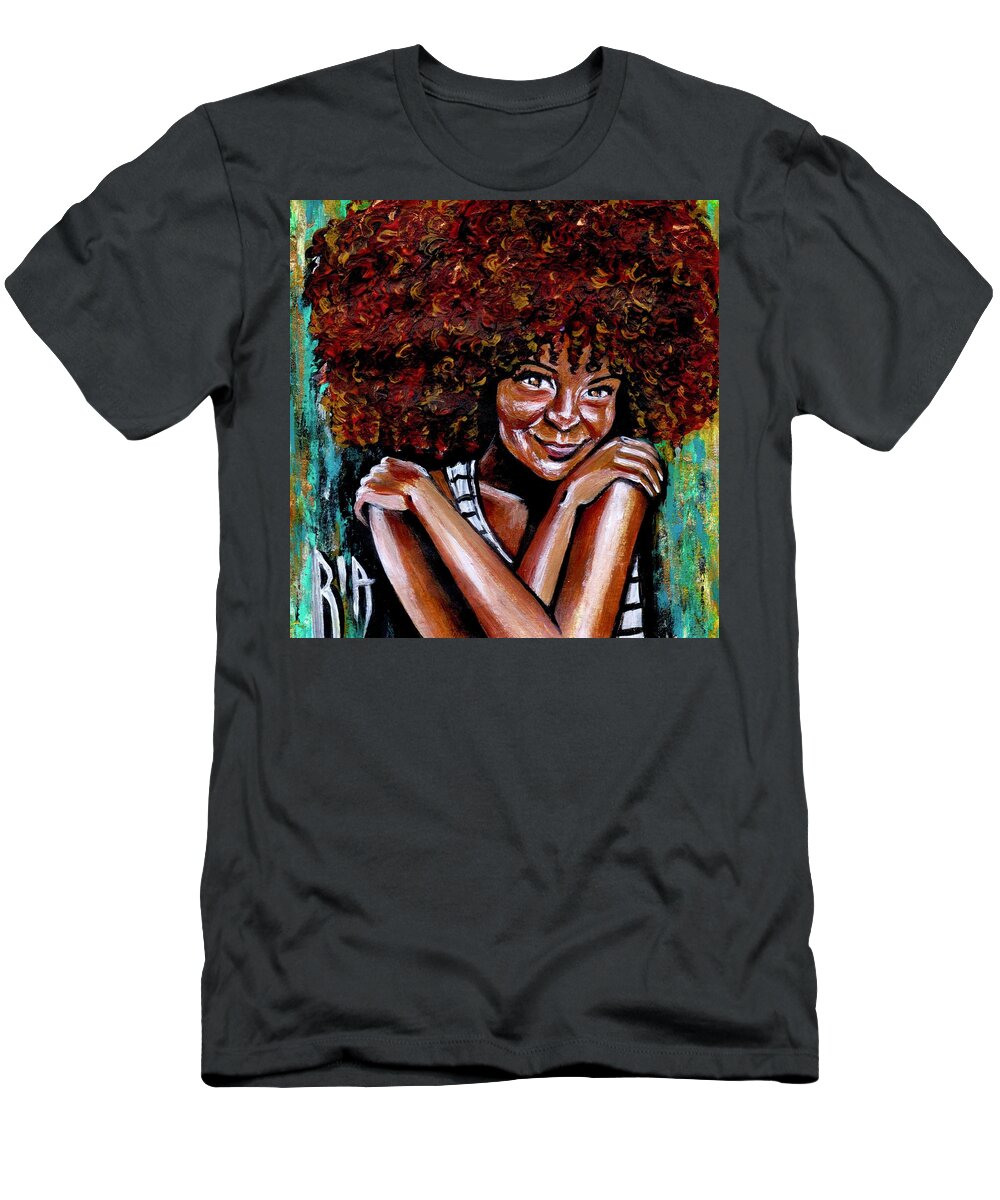 Love T-Shirt featuring the painting Embraced by Artist RiA