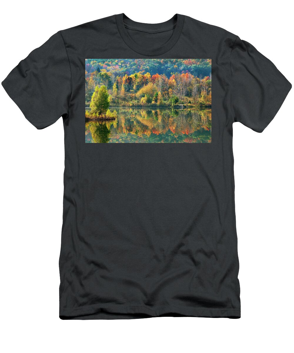 Fall Trees T-Shirt featuring the photograph Fall Kaleidoscope by Christina Rollo