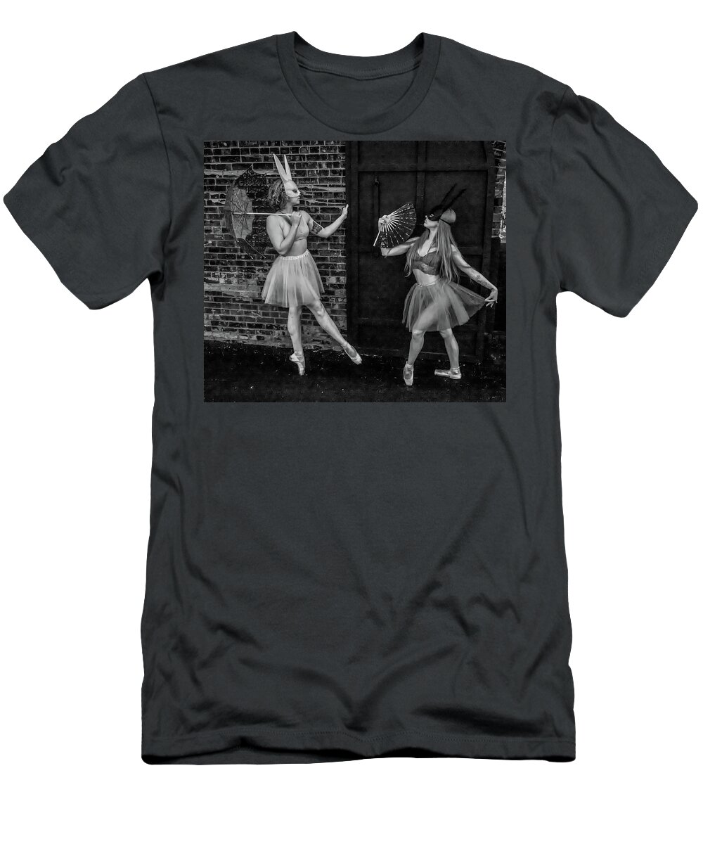 Surreal T-Shirt featuring the photograph Fantasy in Brooklyn 1 by Alan Goldberg