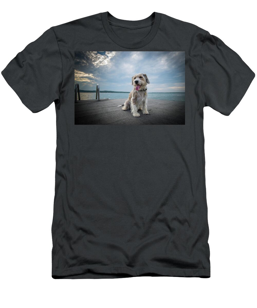 Dog T-Shirt featuring the photograph Flash by Guy Coniglio