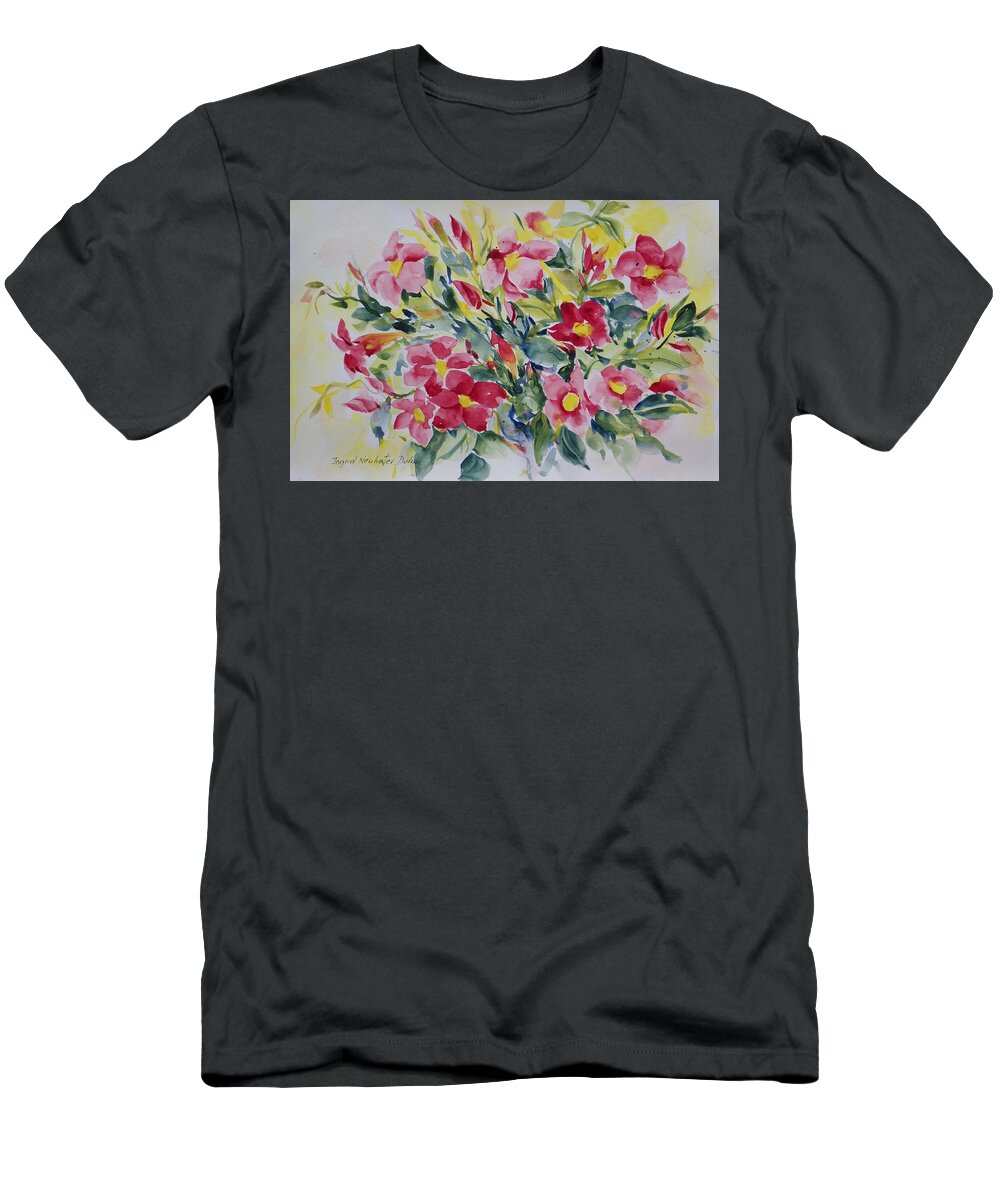 Flowers T-Shirt featuring the painting Floral I by Ingrid Dohm