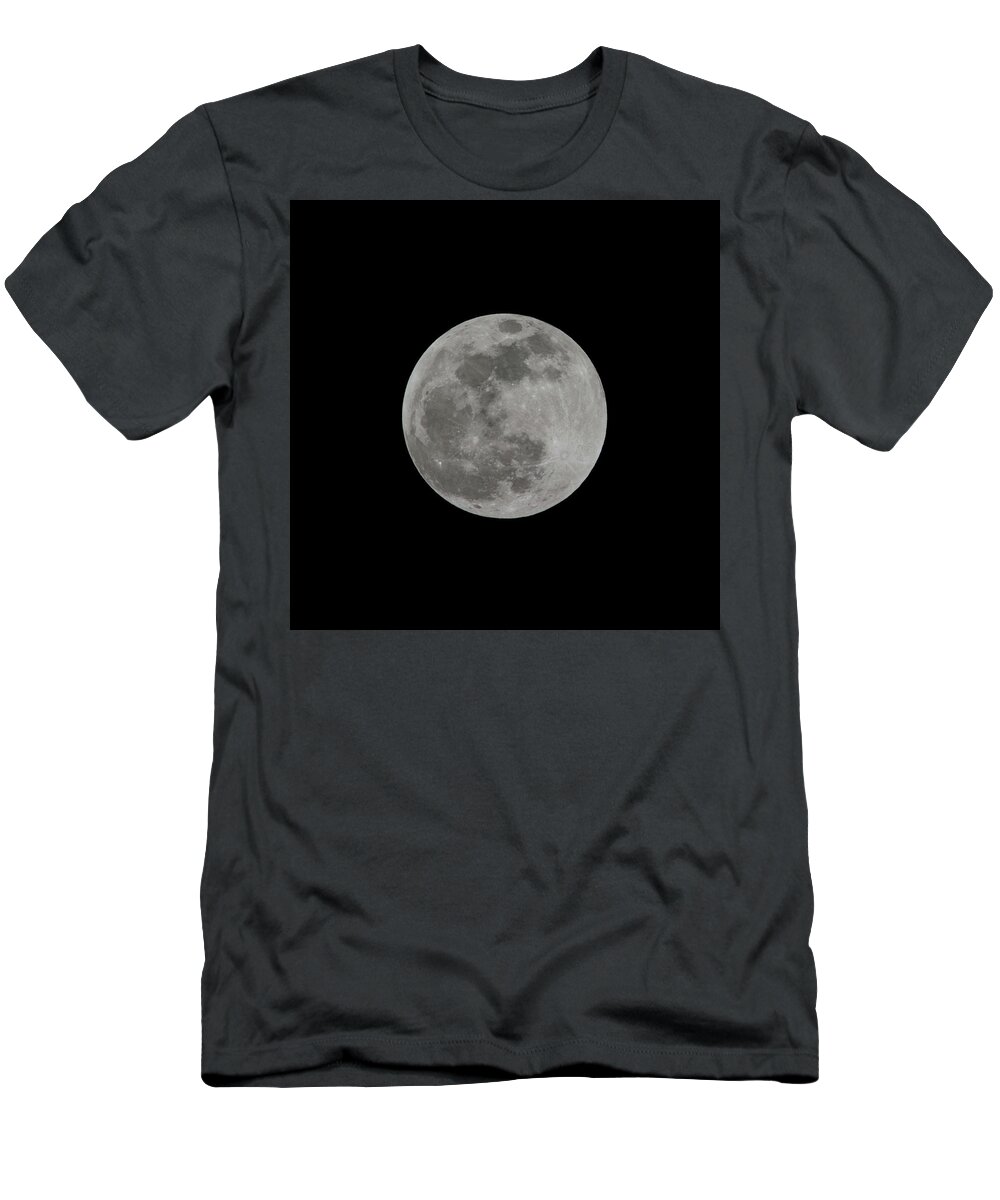  T-Shirt featuring the photograph Full Moon 1/20/19 by Jim Figgins