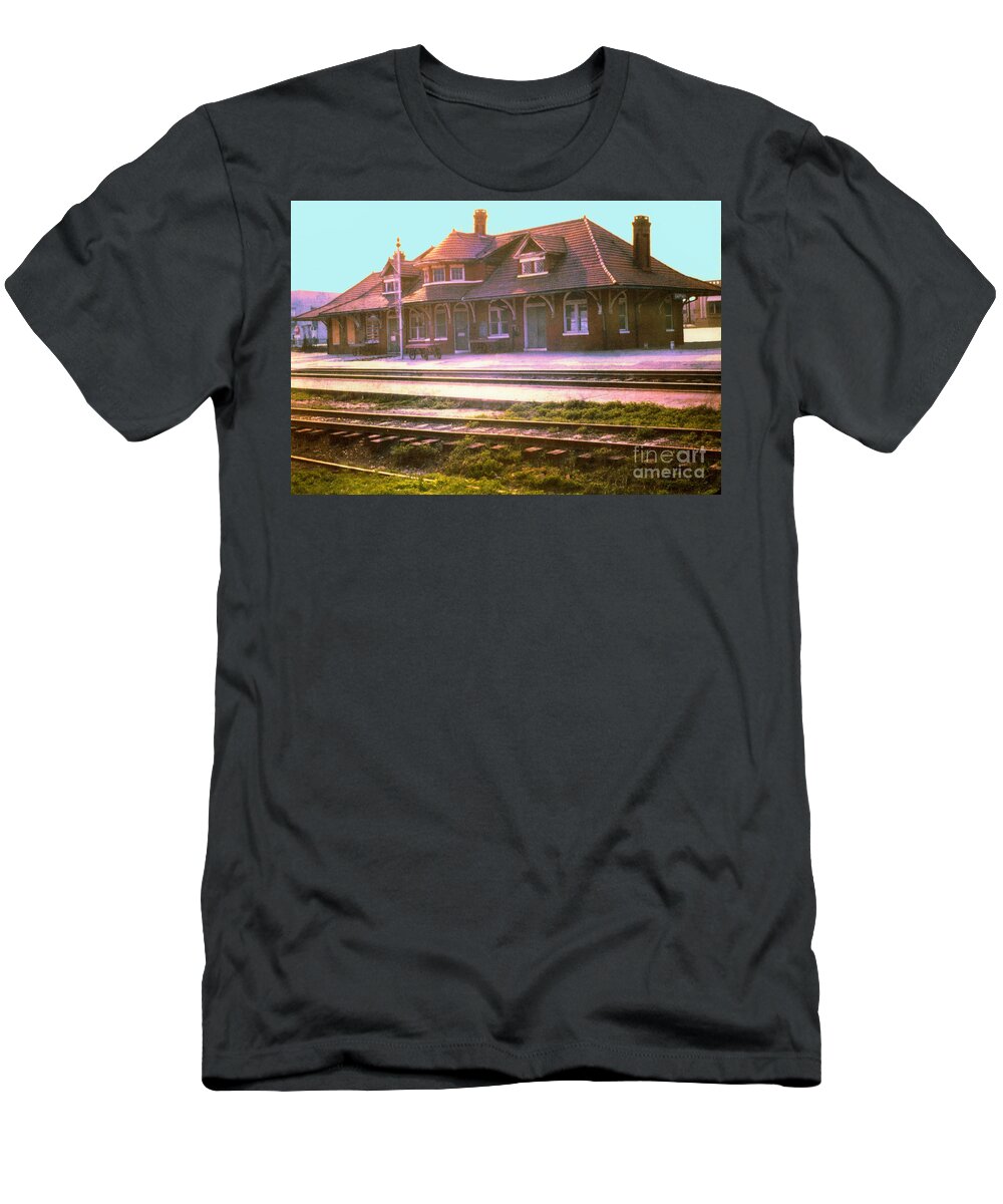 Old T-Shirt featuring the photograph Gaffney Southern Railway Depot by Rodger Painter