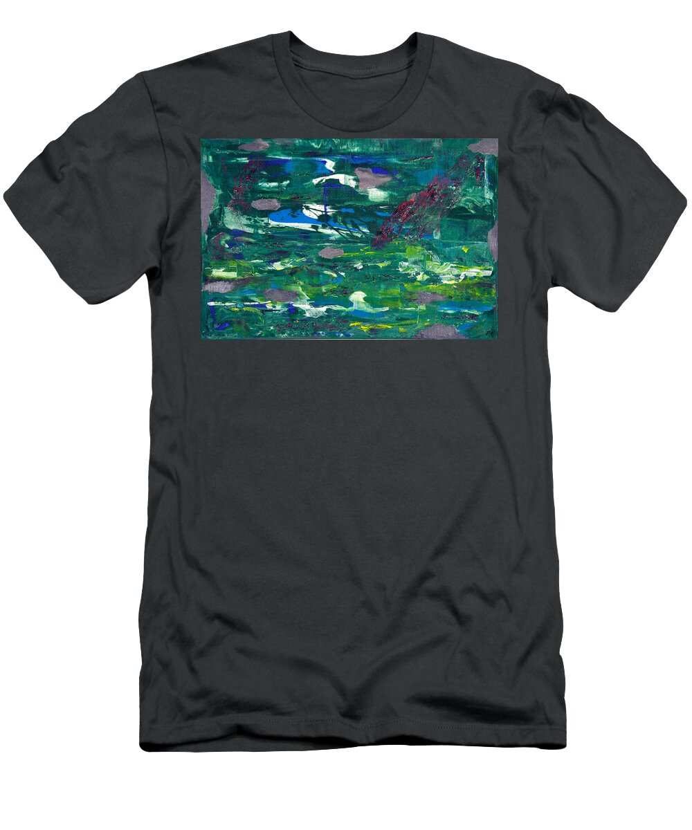 Gamma 4 T-Shirt featuring the painting Gamma #4 Abstract by Sensory Art House
