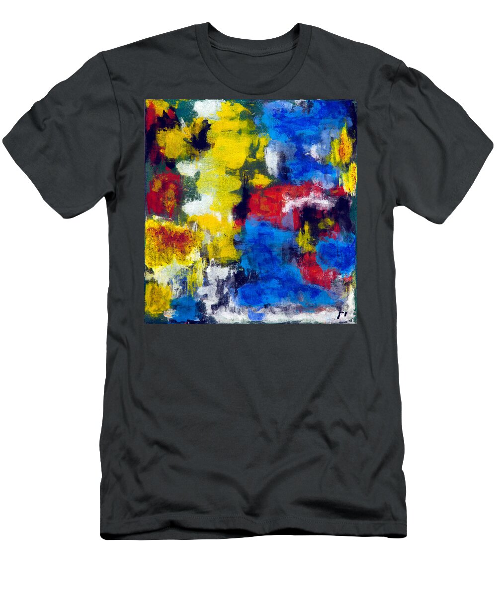 Gamma 9 T-Shirt featuring the painting Gamma #9 Abstract by Sensory Art House